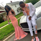 Black Girls Mermaid Prom Dress With Long Sleeves,Spring Dance Dress Y5040