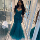 Glamorous Mermaid Corset Prom Dress,Winter Dance Dress Y4325