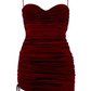 Sexy Burgundy Bodycon Dress,Cocktail Dress,Short Homecoming Dress Y2039