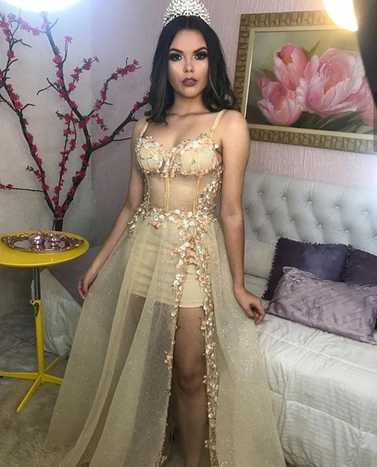Sexy Spaghetti Straps Prom Dress,Charming Evening Dress Y6169