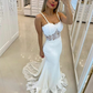 Sexy White Mermaid Wedding Dress,White Bridal Dress Y6000