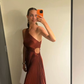 One Shoulder Pleated Prom Dress,Wedding Guest Dress,Winter Dress Y3031