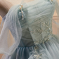 Dusty Sage Off-the-Shoulder Beaded Pleated Homecoming Dress Y2713