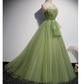 Girls Formal Evening Dress Women’s Prom Dresses Party Graduation Gowns Long Green Party Dresses Y4379