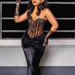 Vintage Black Mermaid Evening Dress,Black Dinner Dress  Y6679