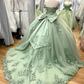 Bow Back Quinceanera Dresses Off Shoulder Ball Gown For 15th Birthday Party Y7248