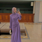 Modest Purple Prom Dress with Long Sleeves,Trendy Purple Evening Dress  Y4857