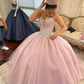 Strapless Glitter Quinceanera Dress Ball Gown Sweet 16 Dress  Y2840