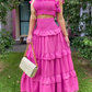 Charming Two Piece Prom Dress,Summer Casual Dress Y5342
