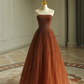 Chic Strapless A-line Prom Dress,Birthday Party Dress Y4479