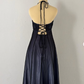 Vintage V Neck A Line Formal Prom Dress Sexy Evening Gown  Y7914