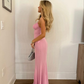 Elegant Pink Mermaid Prom Dress,Charming Evening Dress Y3035