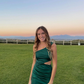 Sexy Green Waist Cutout Homecoming Dress Y2661