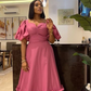 Elegant And Stylish Ladies Long Gown,Retro A-line Evening Dress Y4055