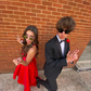 A-line Red Satin Homecoming Dress,Red Sleeveless Graduation Dress Y2224