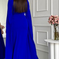 Women's Party Evening Dress Royal Blue Long Evening Dress  Y4646