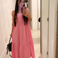 Simple Pink Evening Dress For Womens,Pink Prom Dress Y2310