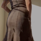 Vintage Off The Shoulder Chiffon Sequins Evening Dress Formal Prom Dress Y8300