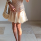 Cute Halter Lace Tulle Homecoming Short Prom Dress Y8502