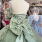 Off Shoulder Lace Tulle Quinceanera Dresses Dark Green Applique Ball Gown Y4080