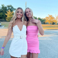 Strapless Pink Homecoming Dress,Sexy Bodycon Dress ,Y2442