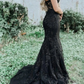 Sweetheart Neck Pink Mermaid Lace Prom Dresses, Pink Mermaid Lace Formal Graduation Dresses Y1549
