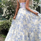 Special Floral Pattern Chiffon A-Line Prom Evening Dresses Y6721