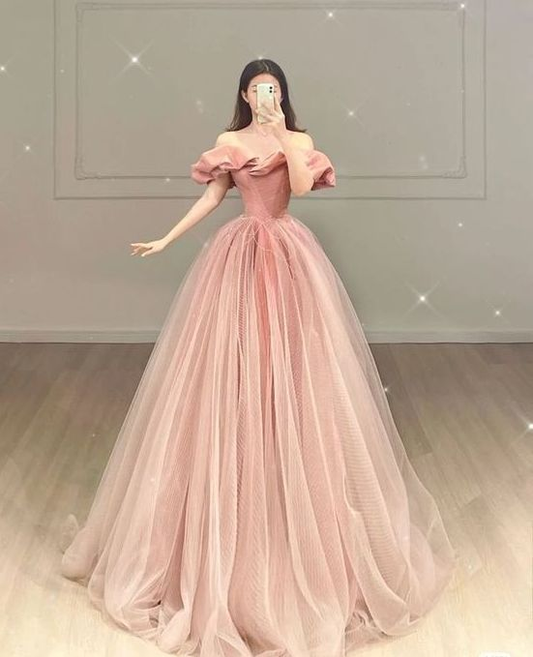 Pink Fashion Prom Dresses, Formal Evening Dresses Y6585