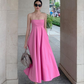 Elegant Pink A-line Prom Dress,Simple Pink Formal Gown  Y2372