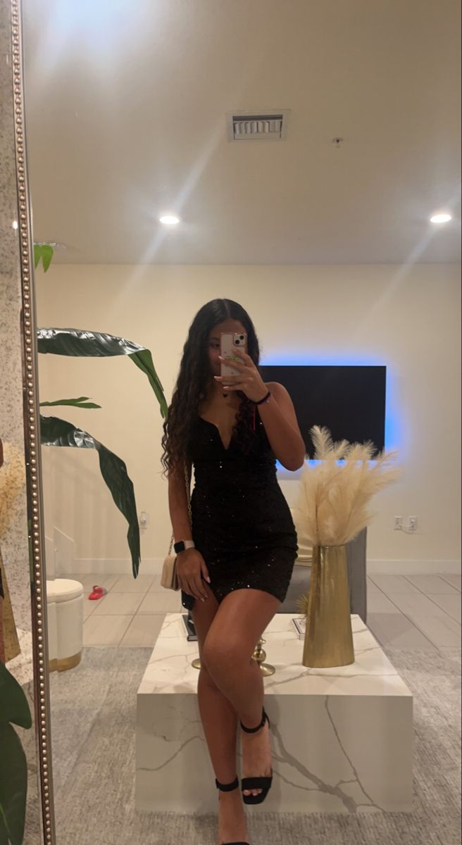Sparkly Black Bodycon Dress,Sexy Black Homecoming Dress Y4429