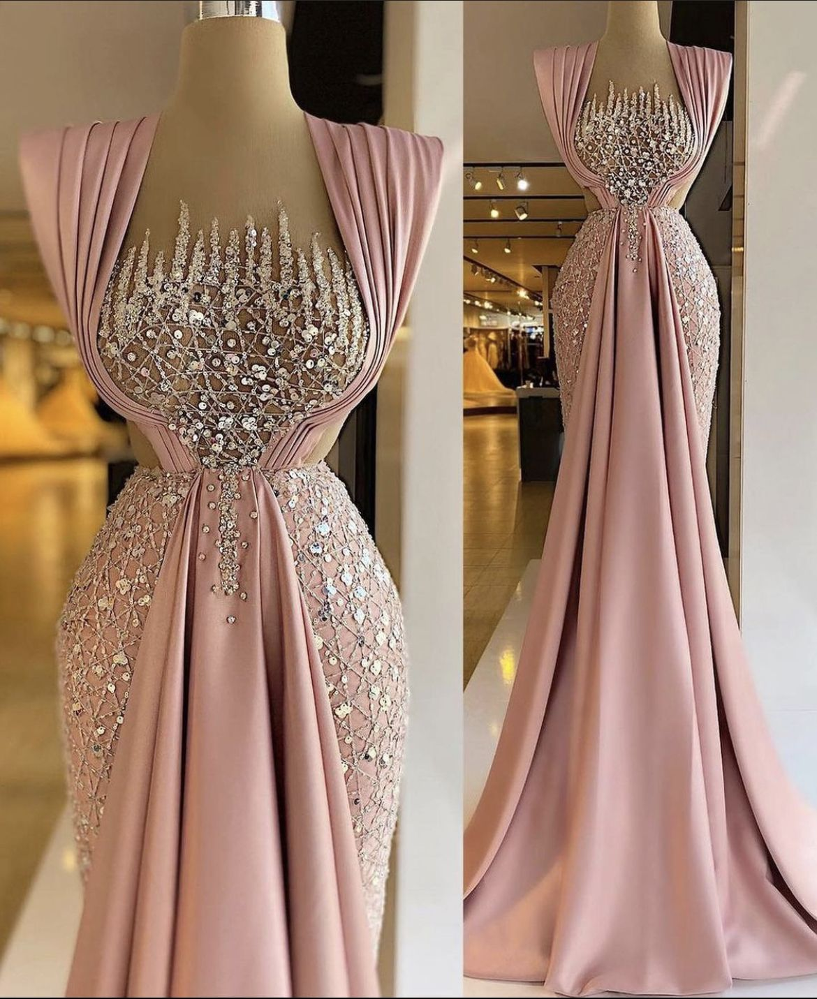 Fashion Square Collar Sleeveless Slim Style Elegant Dress Prom Evening Dress Y4363