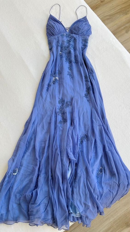 Blue long prom dresses, evening dresses,formal dress Y2739