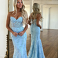 Sweetheart Neck Pink Mermaid Lace Prom Dresses, Pink Mermaid Lace Formal Graduation Dresses Y1549