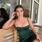 Sexy Green Spaghetti Straps Homecoming Dress Y2656