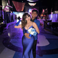 Classic Royal Blue Mermaid Evening Dress with Train  Y4229