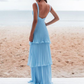 Charming Blue Prom Dress Long Evening Dress Y6363