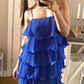 Hot Pink Layered Homecoming Dress,Graduation Dress  Y2298