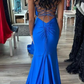 Royal Blue Mermaid Long Prom Dress,Elegant Evening Dress  Y7228