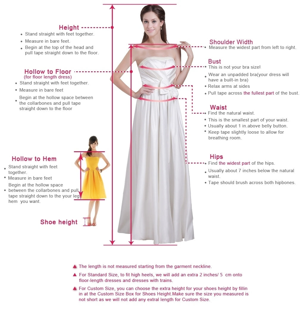 A-line V Neck Prom Dress With Split  S11768