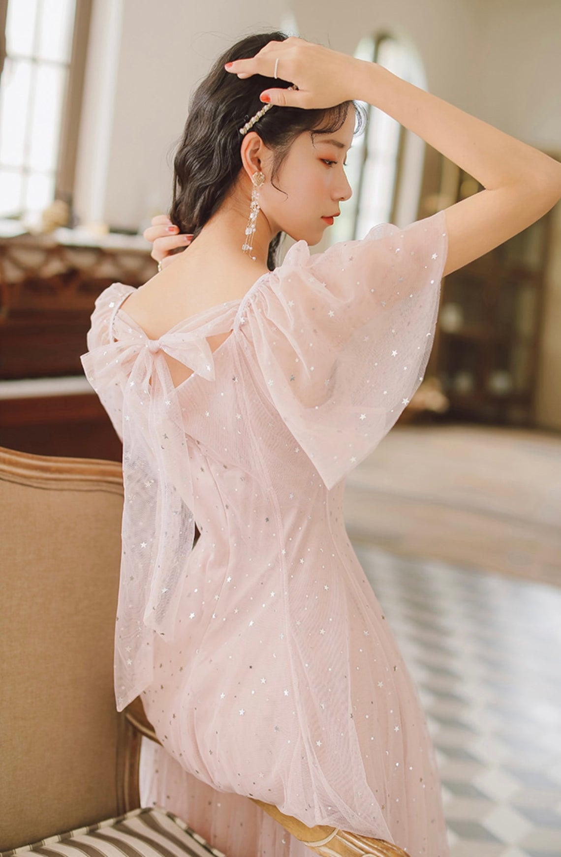 Fairy Dress-Princess Core Dress-Women Party Dress-Wedding Guest Dress-Graduation Dress-Spring Dresses-Fairy Prom Dress Y1333