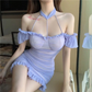Ladies Summer Casual Dress Mini Homecoming Dress Y951