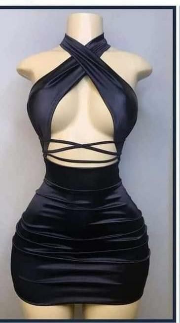Black Outfit Dress Sexy Tight Dress Mini Homecoming Dress Y726
