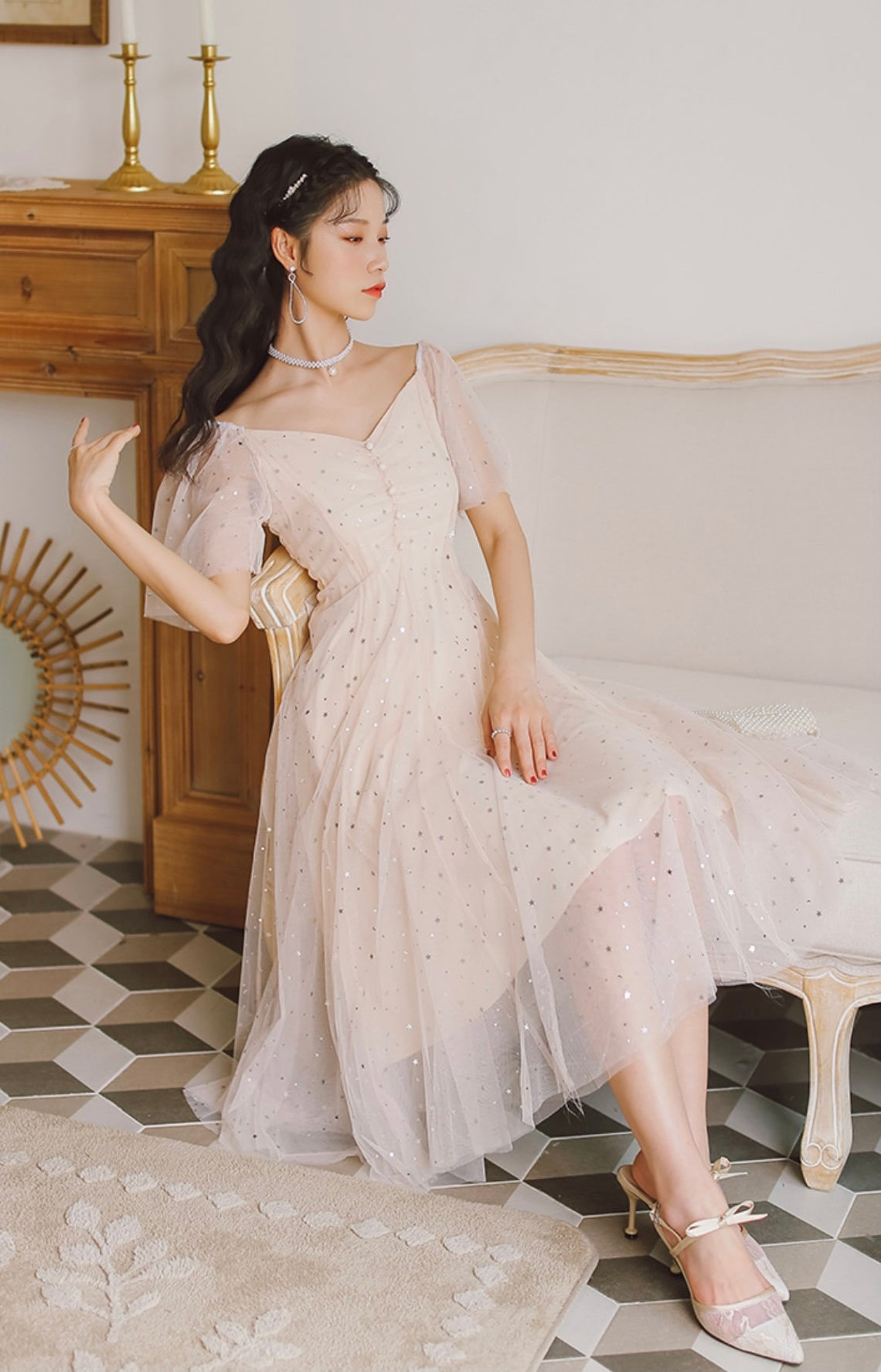 Fairy Dress-Princess Core Dress-Women Party Dress-Wedding Guest Dress-Graduation Dress-Spring Dresses-Fairy Prom Dress Y1333