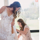 V Neck Elegant Lace Mermaid Prom Dress S18900