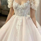Elegant White Tulle Corset Prom Dress Lace Embroidery For Girls Y50