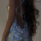 Silver Sequins Shiny Party Dress Sexy Birthday Dress Backless Homecoming Dress Y130