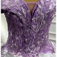 3D Flowers Lilac Sweet 15 Dress Off the Shoulder Quince Dress Luxurious Ball Gown Y906