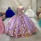 Lavender Off Shoulder Beads Quinceanera Dresses Ball Gown Sweet 16 Year Princess Dresses S26700