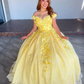 Bling Sequin Sweet 16 Quinceanera Dresses with 3D Applique,New Arrival Ball Gown Y1228