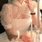 Fairy Dress White/Black A-line Prom Dress,Chic Design Y1370